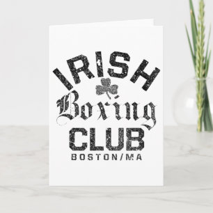 Irish Boxing Club - Boston Machusetts Card