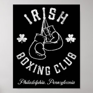 Irish Boxing Club - Boxing Gloves Philadelphia Poster