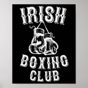 Irish Boxing Club Graphic Gift Poster
