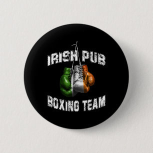 Irish Boxing Funny Ireland Flag - Irish Pub 6 Cm Round Badge
