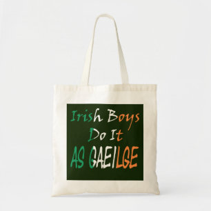 Irish Boys Do It Flag As Gaeilge btcnt Tote Bag