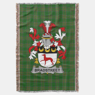  Irish Bradstreet Coat of Arms Family Crest Irelan Throw Blanket