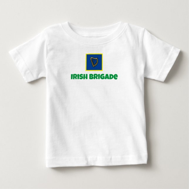 Irish Brigade flag baby shirt (Front)
