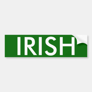 IRISH BUMPER STICKER