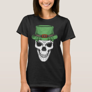 Irish C Sugar Skull Saint Patricks Day of Dead T-Shirt