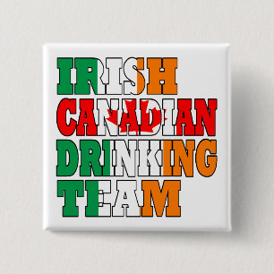 Irish Canadian Drinking Team 15 Cm Square Badge