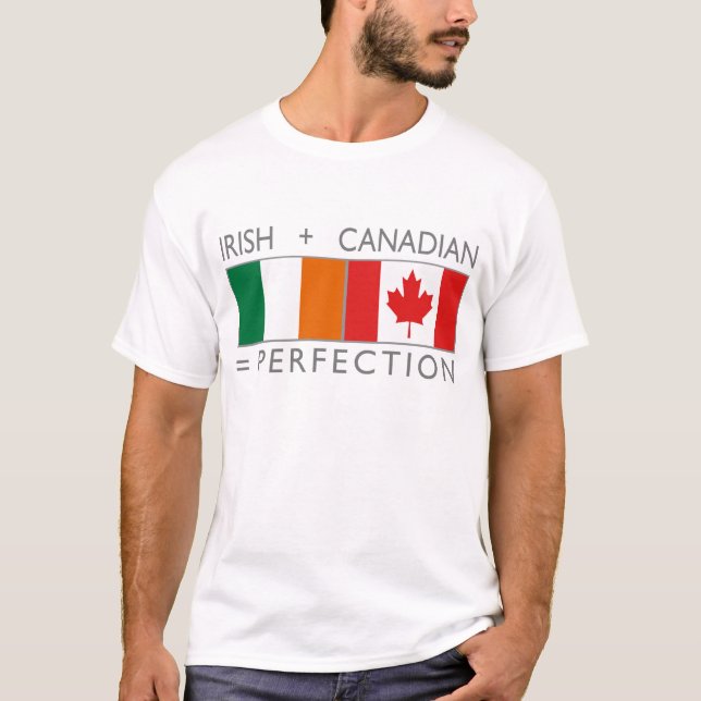 irish canadian flags T-Shirt (Front)