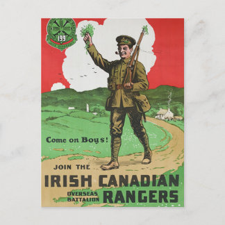 Irish Canadian Rangers Postcard