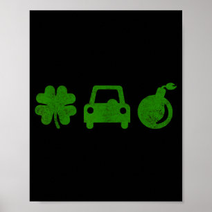 Irish Car Bomb St Patricks Day Alcohol Pub Crawl T Poster