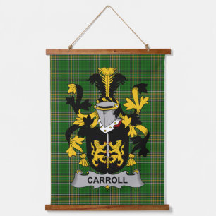 Irish Carroll or O_Carroll Coat of Arms Family Cre Hanging Tapestry