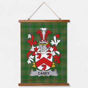 Irish Casey or O_Casey Coat of Arms Family Crest Hanging Tapestry