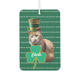 Irish Cat Dad Shamrock Air Freshener