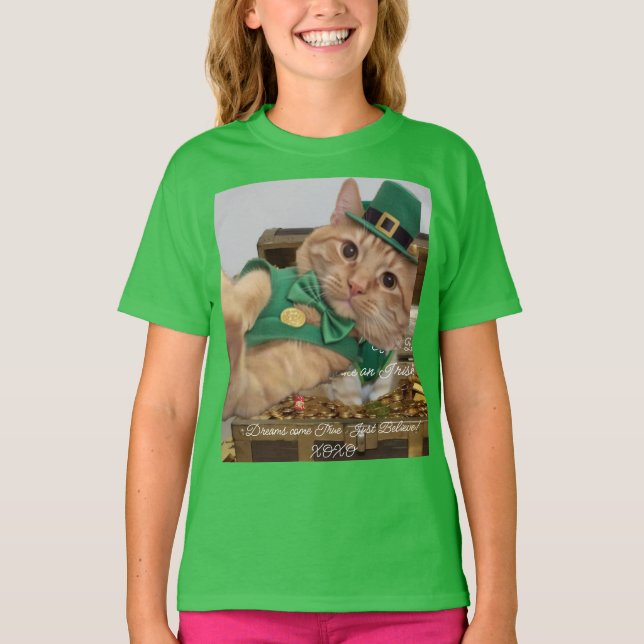 Irish Cat Humor T-Shirt (Front)