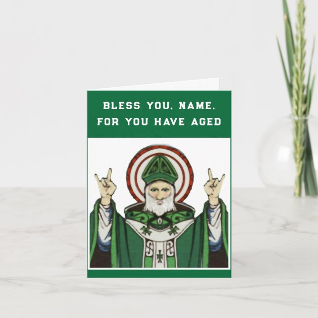Irish Catholic Birthday Card (Front)