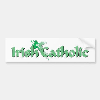 Irish Catholic Cross Bumper Sticker