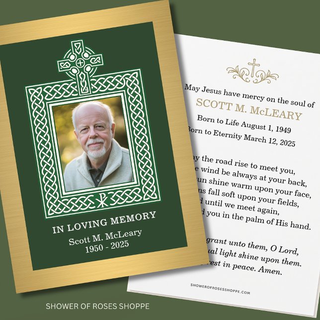  Irish Catholic Memorial Celtic Cross with Chi-Rho (Creator Uploaded)