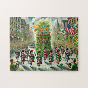 Irish Celebration, St. Patrick's Day Parade Jigsaw Puzzle