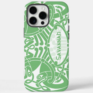 Irish Celtic Bird Circle Pattern Personalised  iPhone 16 Pro Max Case