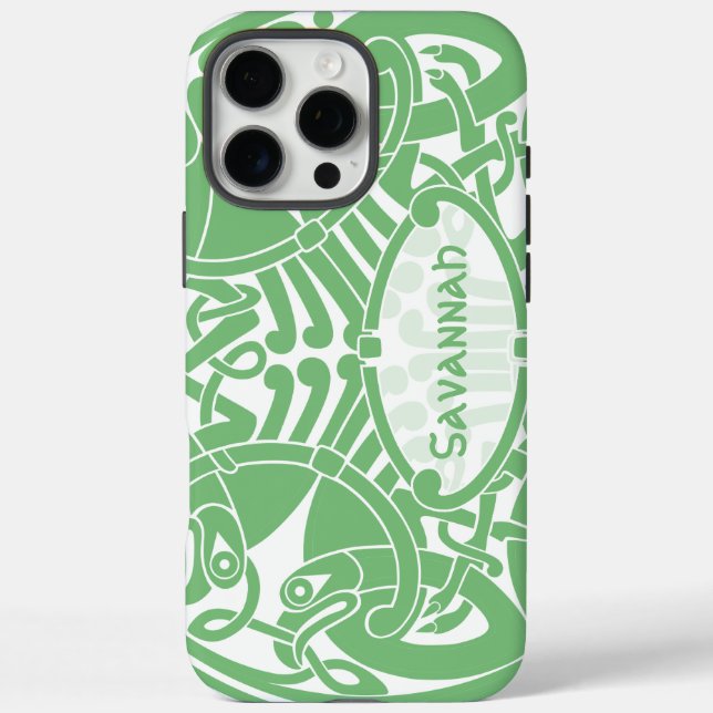 Irish Celtic Bird Circle Pattern Personalised  Case-Mate iPhone Case (Back)