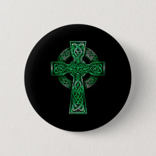 Irish Celtic Cross Knot Christian Holy Trinity Sco 6 Cm Round Badge