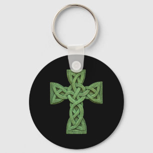Irish Celtic Cross Knot Christian Holy Trinity Sco Key Ring
