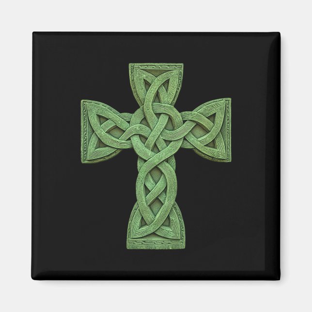 Irish Celtic Cross Knot Christian Holy Trinity Sco Magnet (Front)