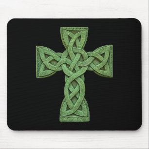 Irish Celtic Cross Knot Christian Holy Trinity Sco Mouse Mat