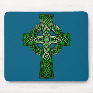 Irish Celtic Cross Knot Christian Holy Trinity Sco Mouse Mat