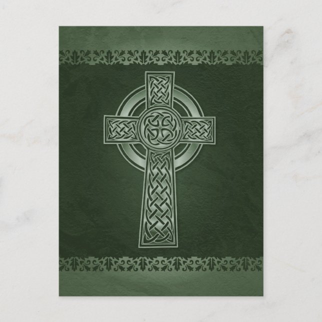 Irish Celtic Cross Postcard (Front)