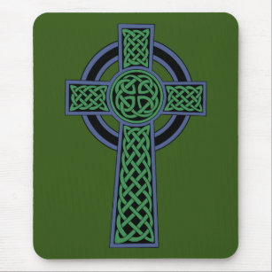 Irish Celtic Knot Cross Mouse Mat
