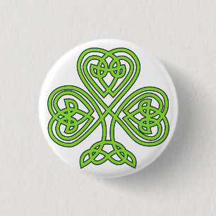 Irish Celtic Knot Heart 3 Cm Round Badge