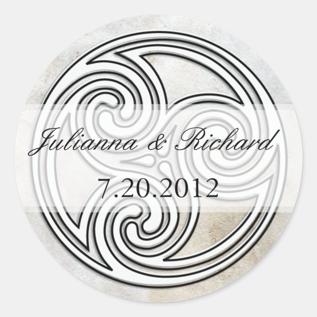 Irish Celtic Knot Invitation Seals (Front)