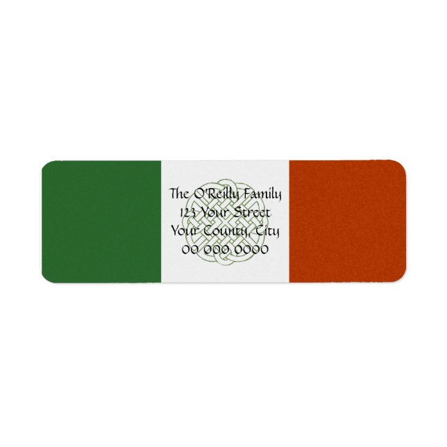 Irish Celtic Knot Return Address Label (Front)