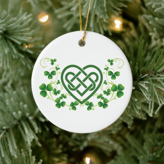 Irish Celtic Love Knot Ceramic Tree Decoration (Tree)
