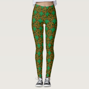 Irish Celtic Mandala All-Over-Print Leggings