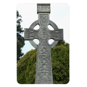 Irish Celtic Stone Cross Flexi Magnet