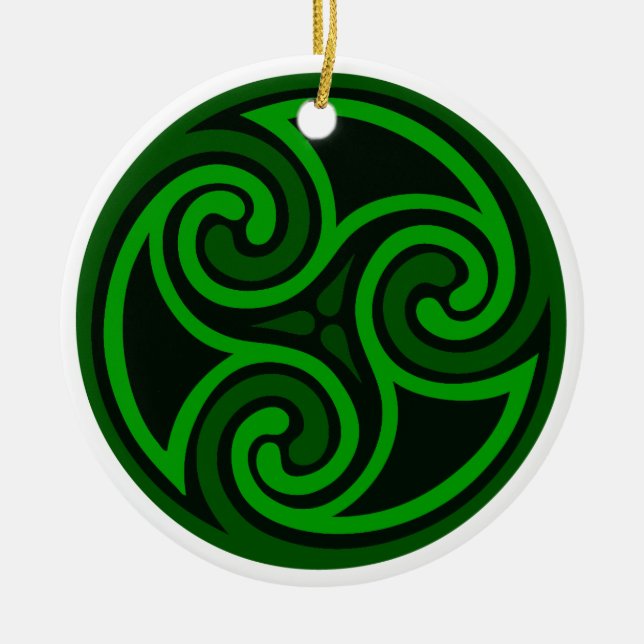Irish Celtic Swirl Ornament (Front)