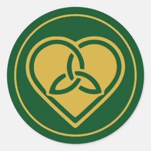 Irish Celtic Trinity  Knot Love Classic Round Sticker