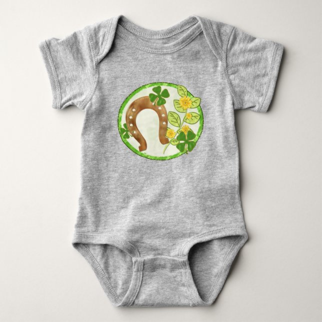Irish Charm Whimsical Baby Bodysuit (Front)