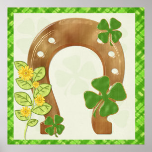 Irish Charm Whimsical Folk Art Print