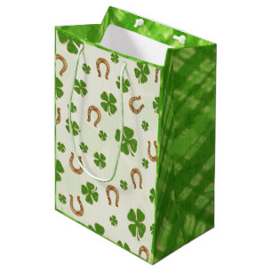 Irish Charm Whimsical MEDIUM St Patrick's Day Gift Bag