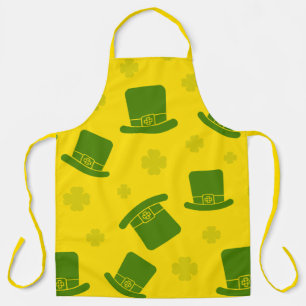 Irish Charm Yellow And Green Apron