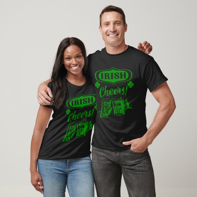 Irish Cheers Green Beer St Patrick's Day, ZFJ T-Shirt (Unisex)