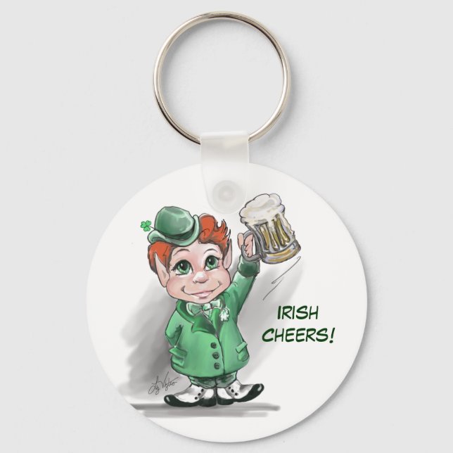 Irish Cheers! Keychain (Front)