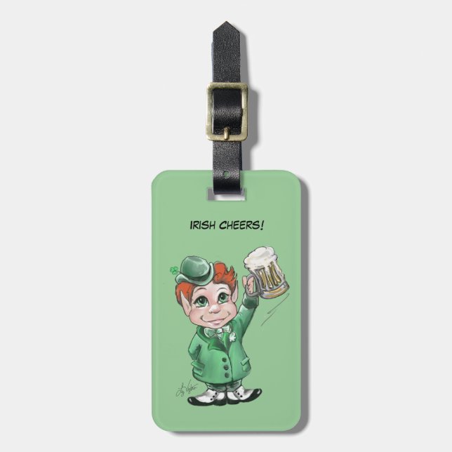 Irish Cheers! Luggage Tag (Front Vertical)