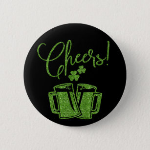 Irish Cheers Saint Patricks Day Party 6 Cm Round Badge