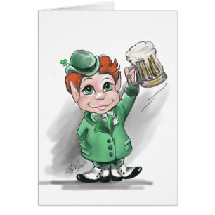Irish Cheers! St Patrick's Day Blank Greeting Card