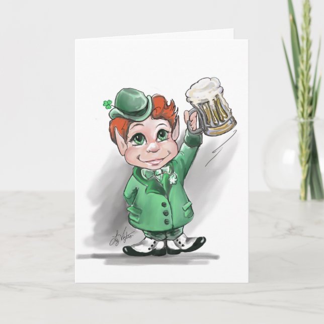 Irish Cheers! St Patrick's Day Greeting Card (Front)