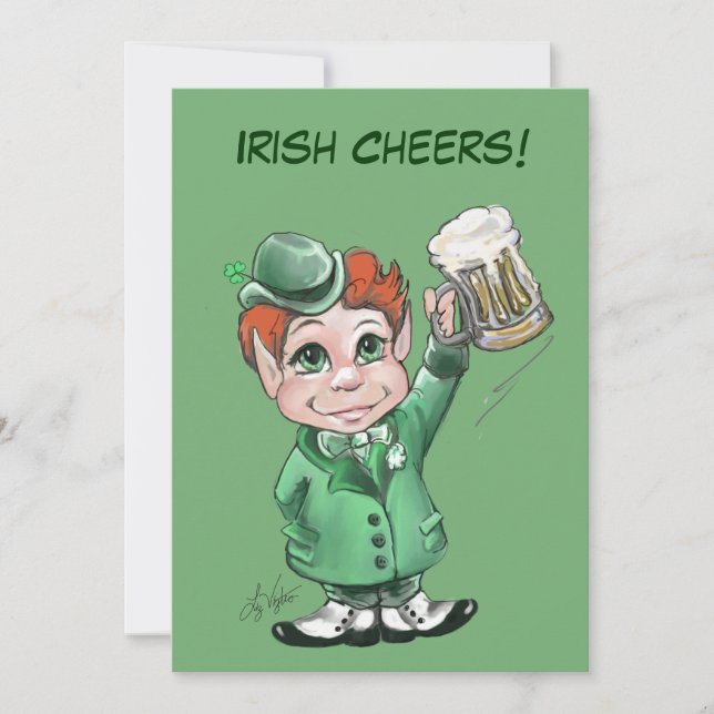 Irish Cheers! St.Patrick's Day Party Invitations (Front)
