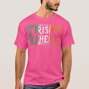 Irish Chef Vintage Flag for Cooking Lover Culinary T-Shirt